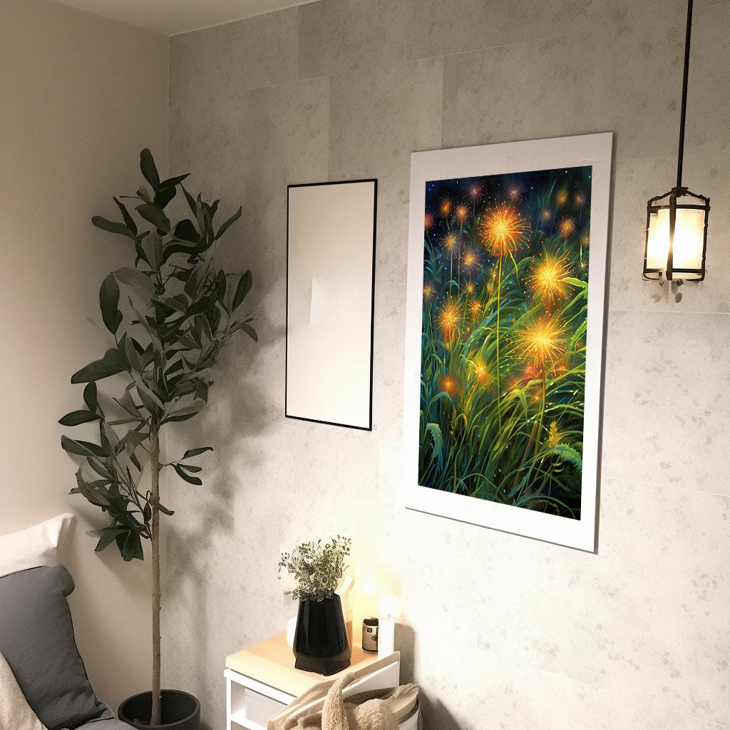 ホタルのアートポスター廊下配置イメージ