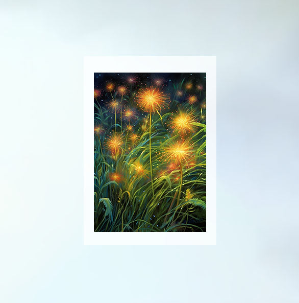 ホタルのアートポスター原画のみ設置イメージ