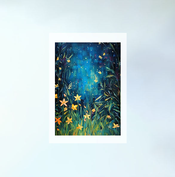 ホタルのアートポスター原画のみ設置イメージ