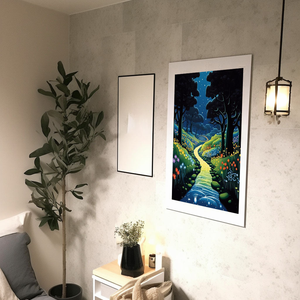 ホタルのアートポスター廊下配置イメージ