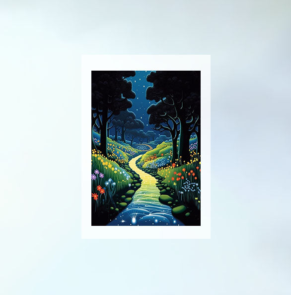 ホタルのアートポスター原画のみ設置イメージ