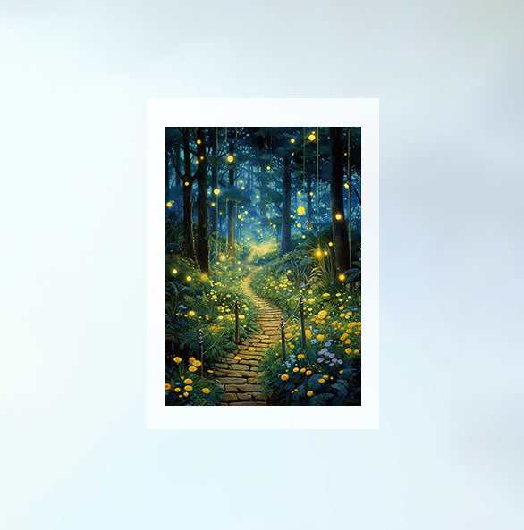 ホタルのアートポスター原画のみ設置イメージ