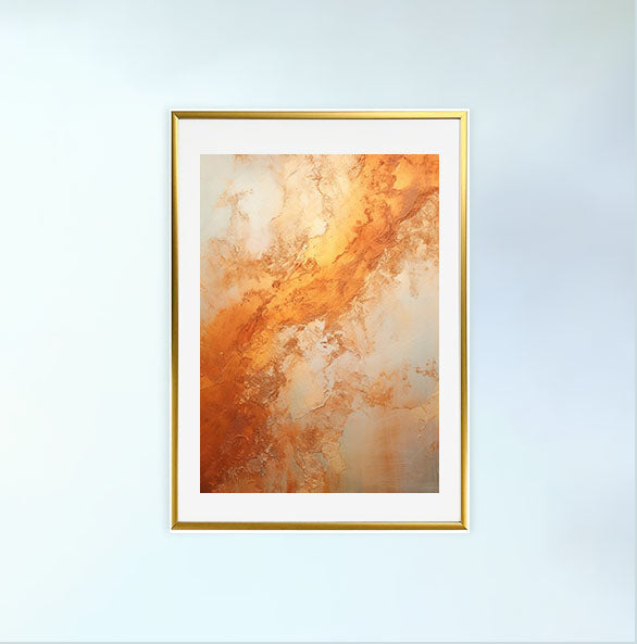 メタリックのアートポスター金フレームあり