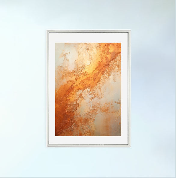 メタリックのアートポスター銀フレームあり