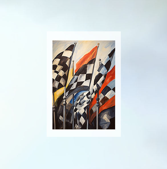 バイクのアートポスター原画のみ設置イメージ