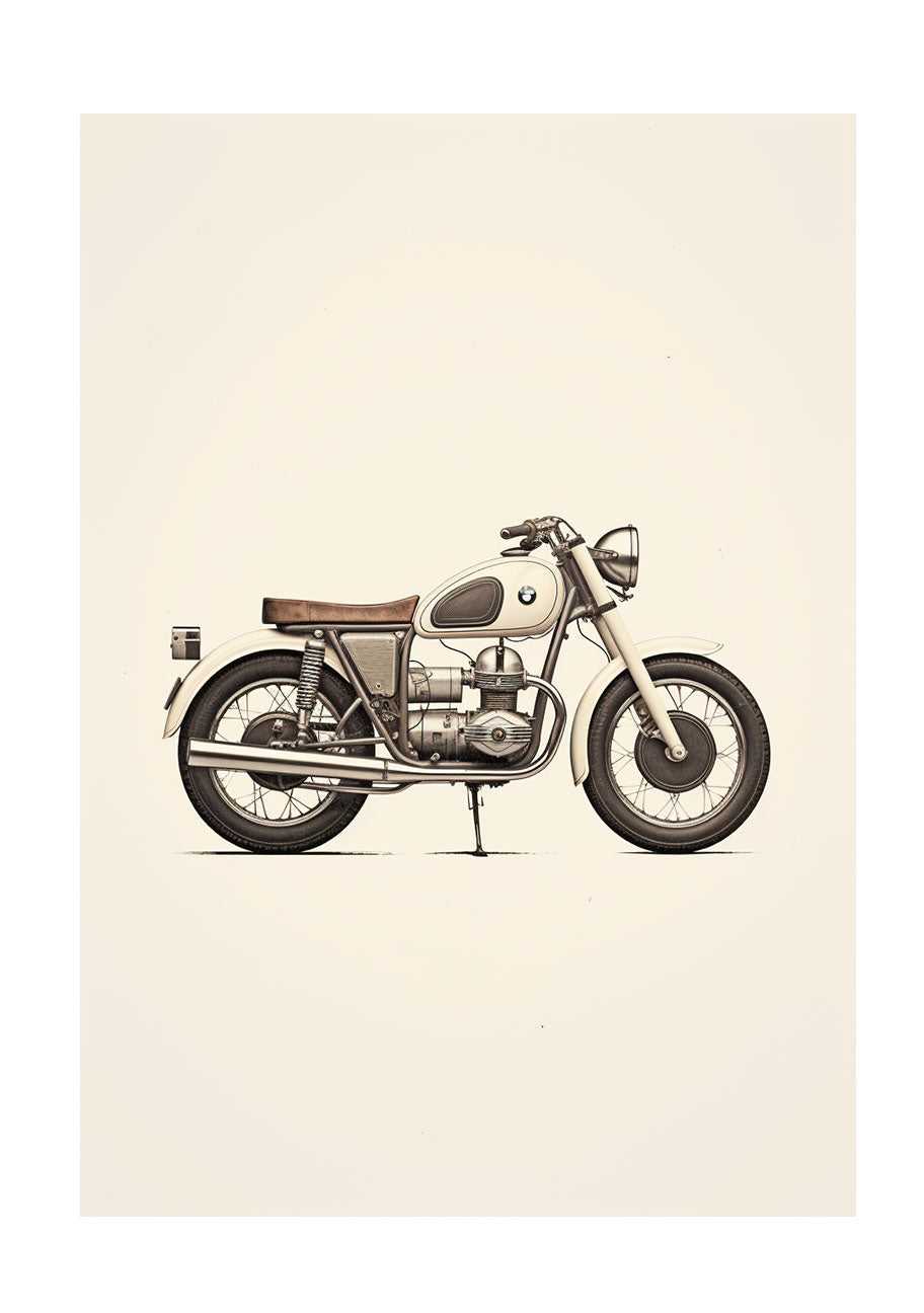 バイクのアートポスター原画のみ
