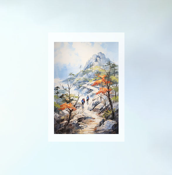 山のアートポスター原画のみ設置イメージ