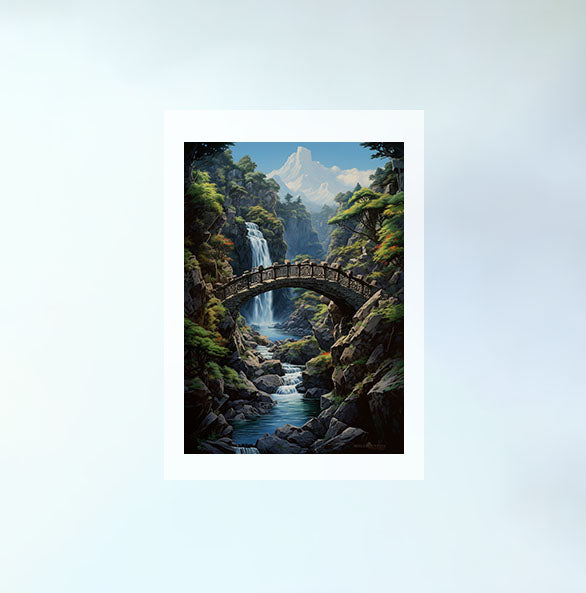 山のアートポスター原画のみ設置イメージ