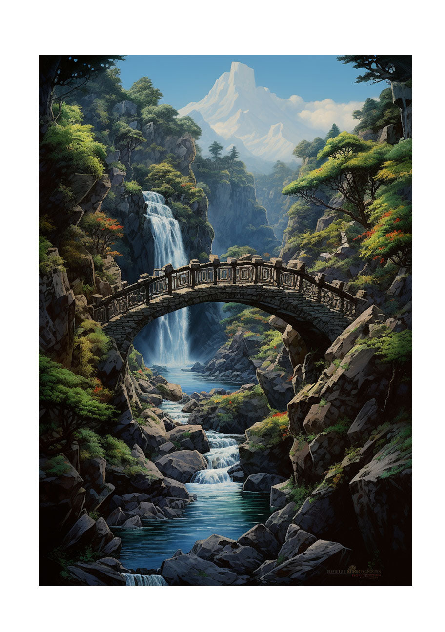 山のアートポスター原画のみ