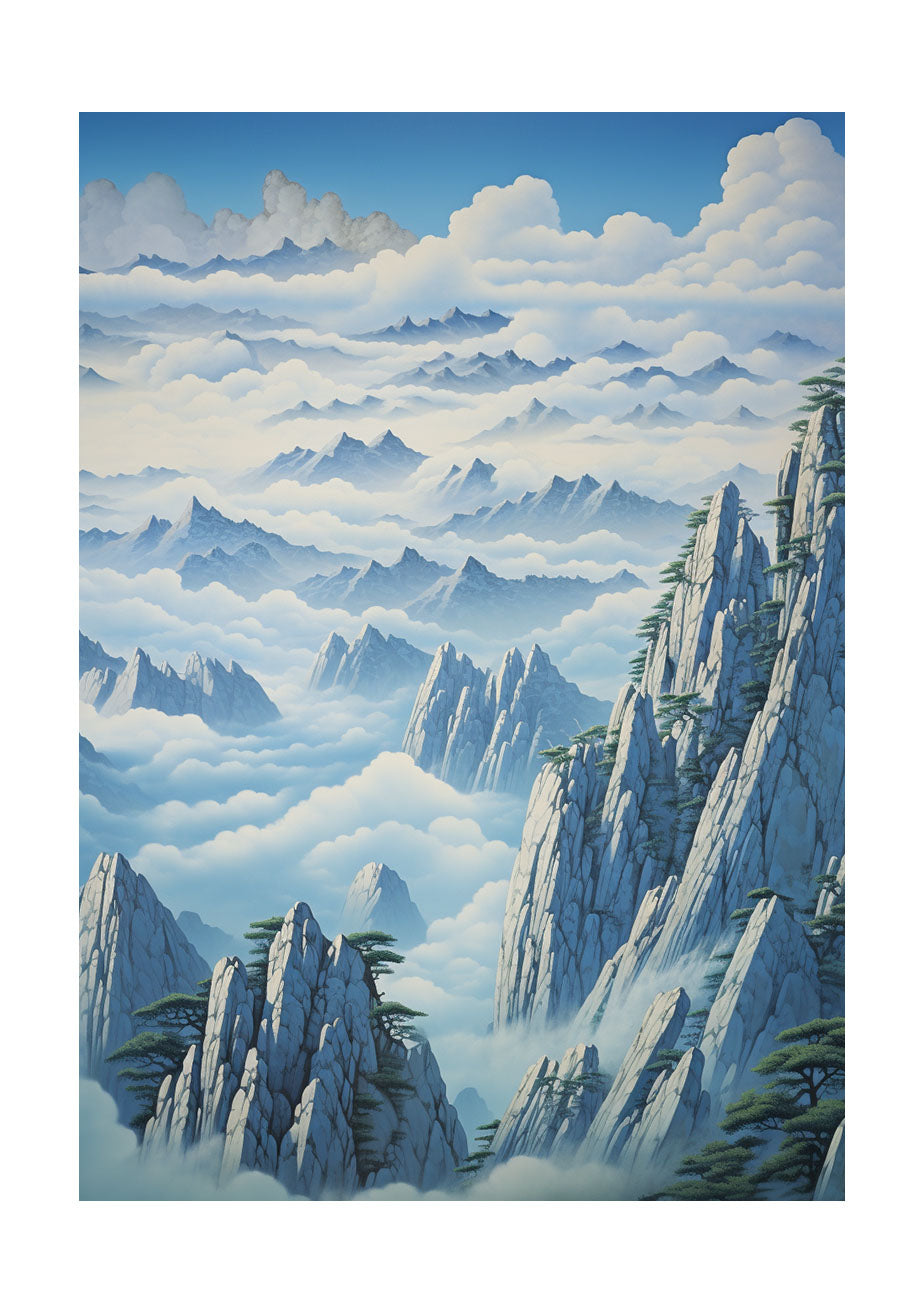 山のアートポスター原画のみ