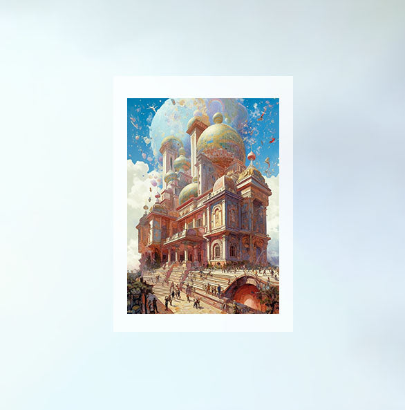 ミュージアムのアートポスター原画のみ設置イメージ