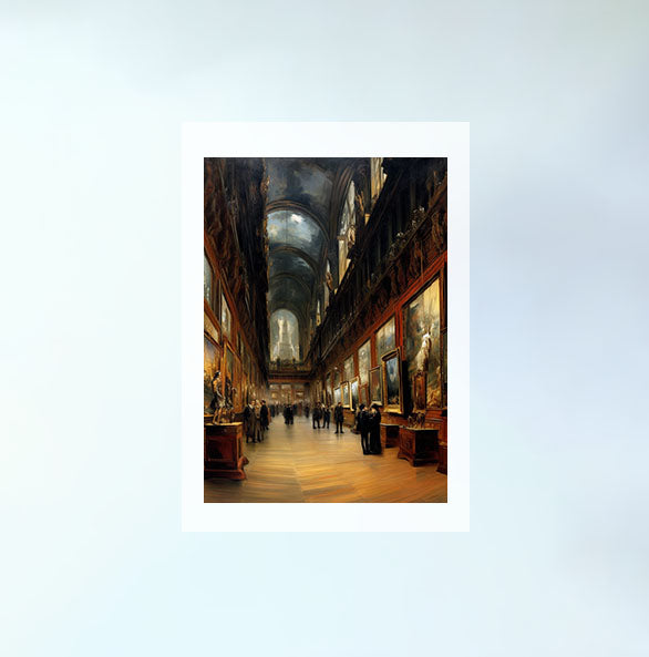 ミュージアムのアートポスター原画のみ設置イメージ