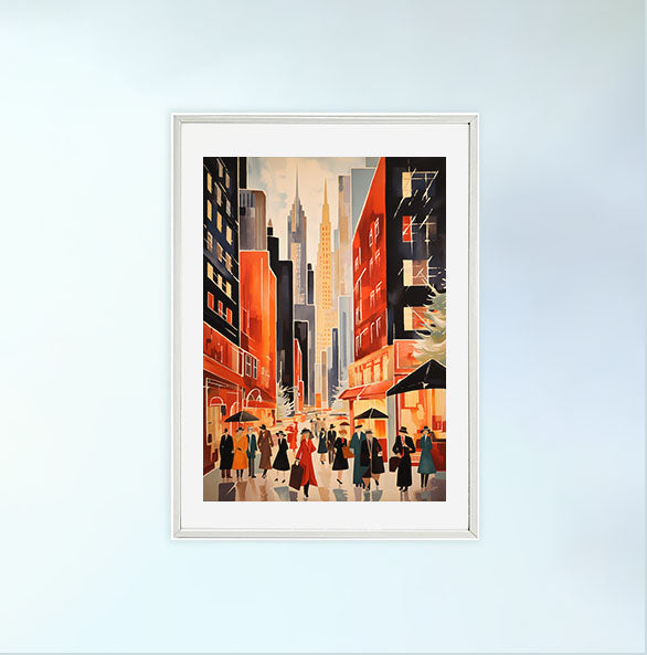 ニューヨークのアートポスター:new_york_0dca / 地図・都市_都市_のポスター画像白いフレーム