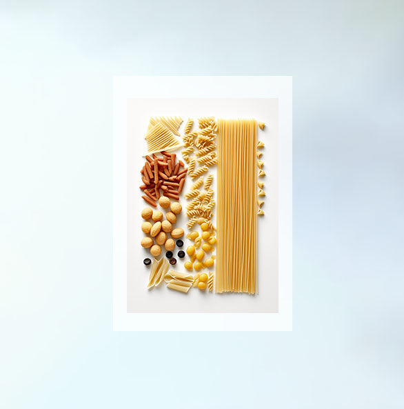 パスタのアートポスター原画のみ設置イメージ