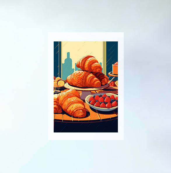 パスタのアートポスター原画のみ設置イメージ