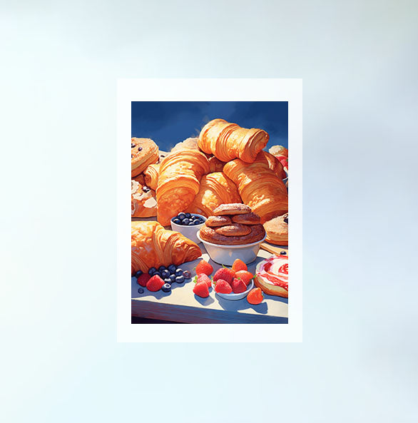 パスタのアートポスター原画のみ設置イメージ