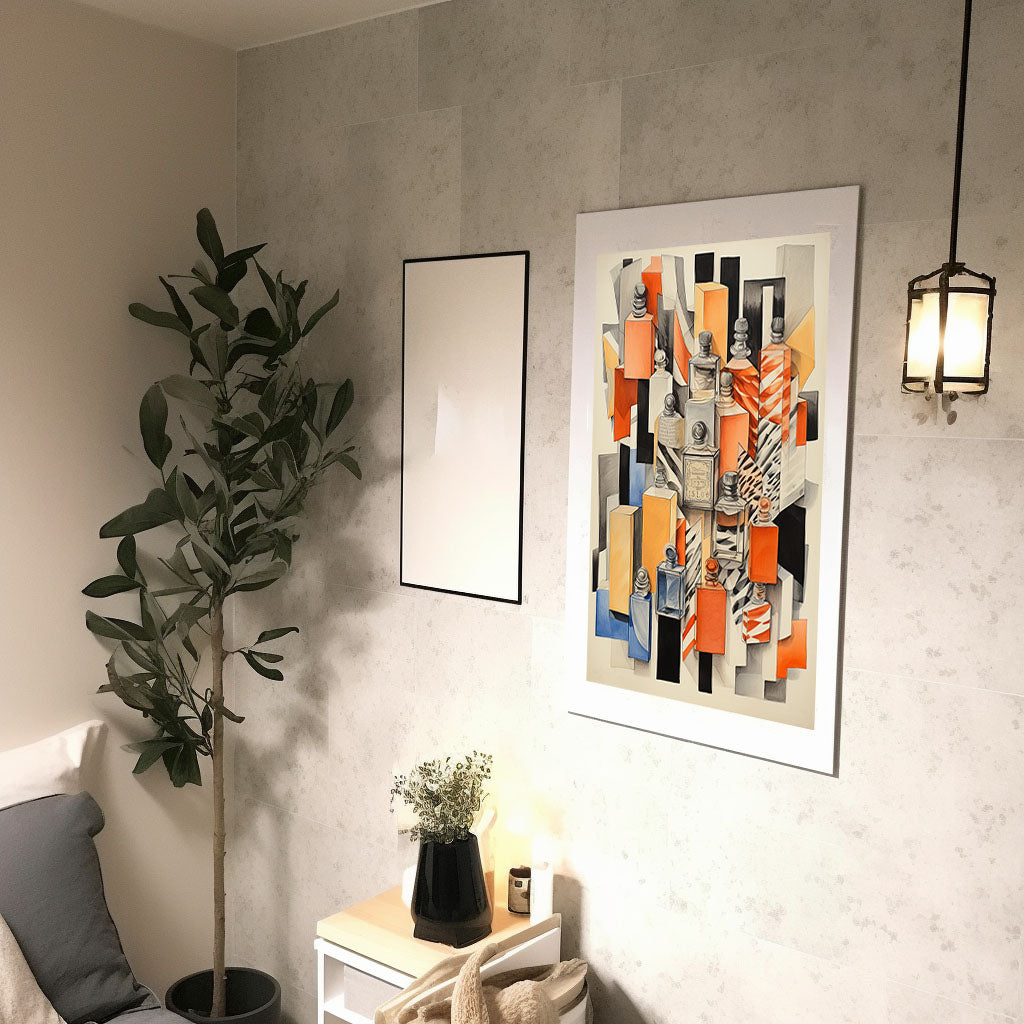 香水のアートポスター:perfume_1e96 / 日用品・ライフスタイル__のポスター画像廊下に設置したイメージ