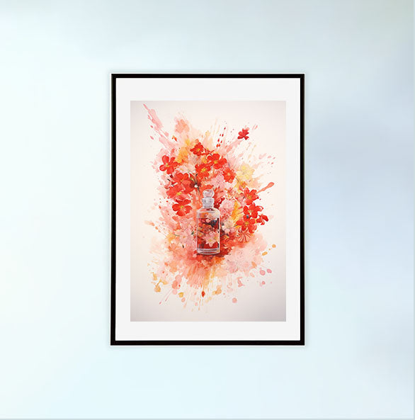 香水のアートポスター:perfume_4e1d / 日用品・ライフスタイル__のポスター画像黒色のフレームイメージ