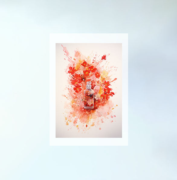香水のアートポスター:perfume_4e1d / 日用品・ライフスタイル__のポスター画像フレーム無しの設置イメージ