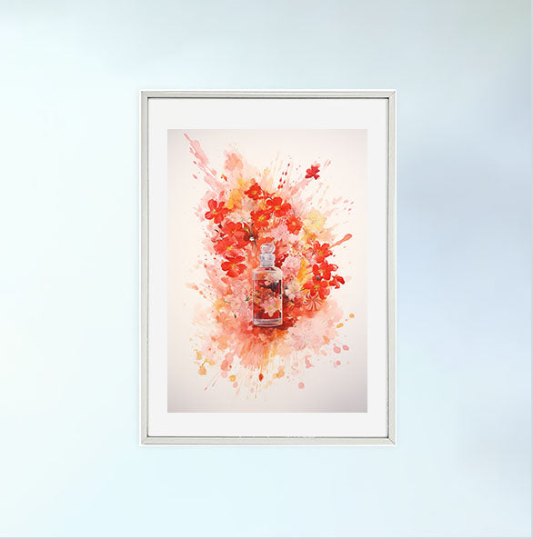 香水のアートポスター:perfume_4e1d / 日用品・ライフスタイル__のポスター画像銀色のフレームイメージ