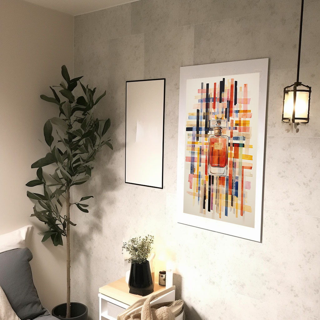 香水のアートポスター:perfume_983b / 日用品・ライフスタイル__のポスター画像廊下に設置したイメージ