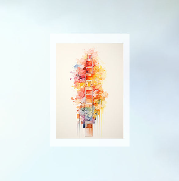 香水のアートポスター:perfume_a257 / 日用品・ライフスタイル__のポスター画像フレーム無しの設置イメージ