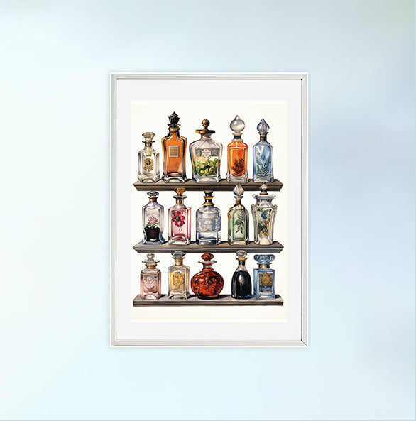 香水のアートポスター:perfume_b58d / 日用品・ライフスタイル__のポスター画像白いフレーム