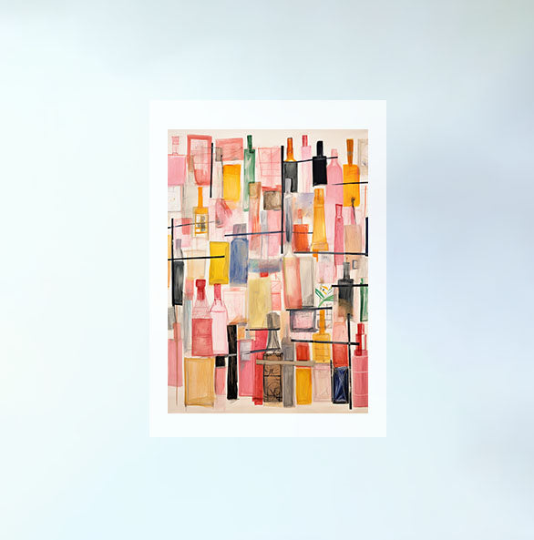 香水のアートポスター:perfume_c4b4 / 日用品・ライフスタイル__のポスター画像フレーム無しの設置イメージ