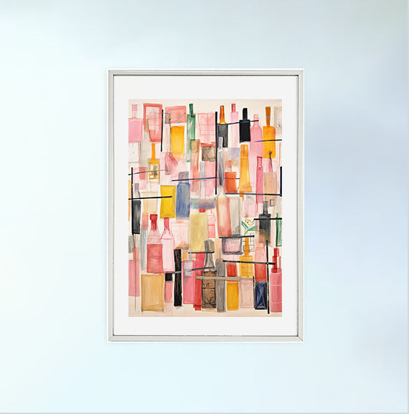 香水のアートポスター:perfume_c4b4 / 日用品・ライフスタイル__のポスター画像銀色のフレームイメージ