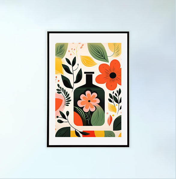 香水のアートポスター:perfume_c556 / 日用品・ライフスタイル__のポスター画像黒色のフレームイメージ