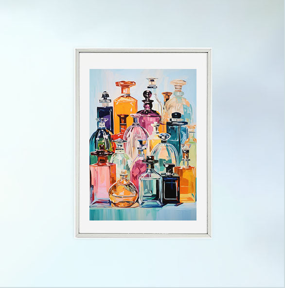 香水のアートポスター:perfume_cfba / 日用品・ライフスタイル__のポスター画像銀色のフレームイメージ