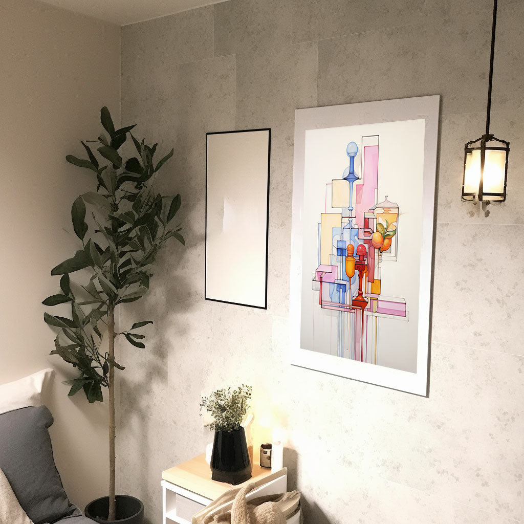 香水のアートポスター:perfume_ef64 / 日用品・ライフスタイル__のポスター画像廊下に設置したイメージ