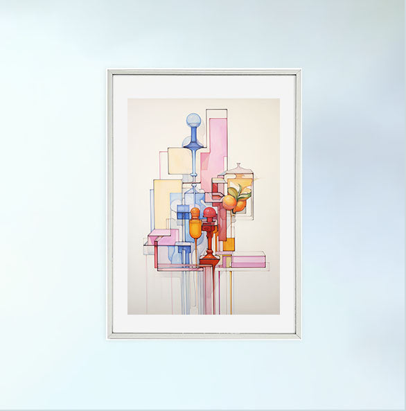 香水のアートポスター:perfume_ef64 / 日用品・ライフスタイル__のポスター画像銀色のフレームイメージ