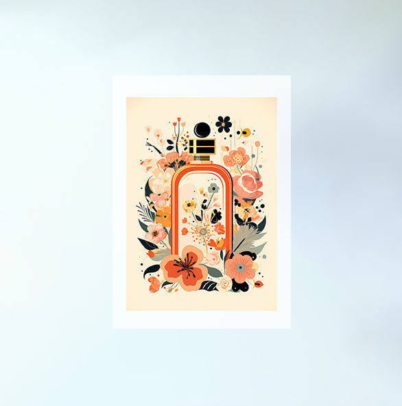 香水のアートポスター:perfume_f025 / 北欧_ポップ_日用品・ライフスタイル__のポスター画像フレーム無しの設置イメージ