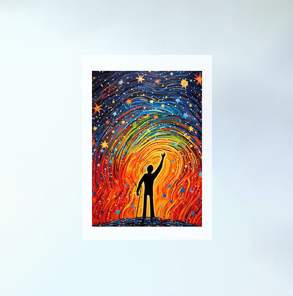 プラネタリウムのアートポスター原画のみ設置イメージ