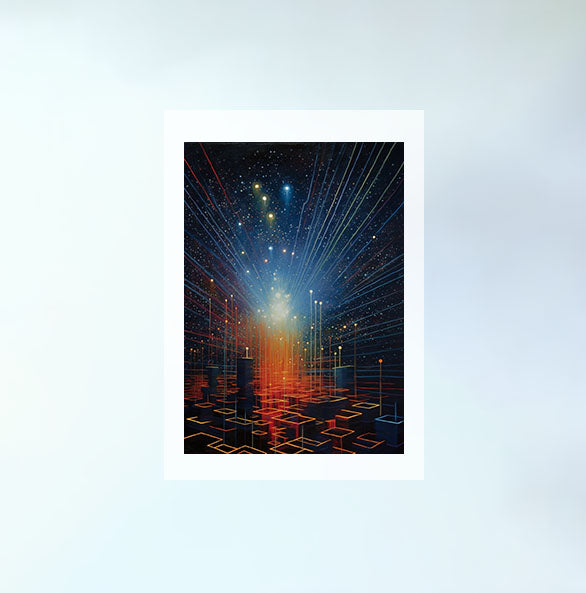 プラネタリウムのアートポスター原画のみ設置イメージ