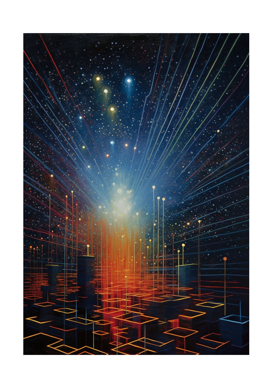 プラネタリウムのアートポスター原画のみ