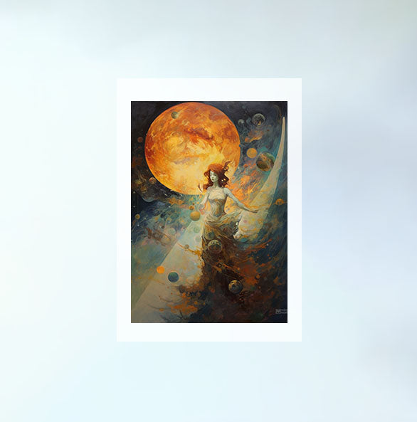 プラネタリウムのアートポスター原画のみ設置イメージ