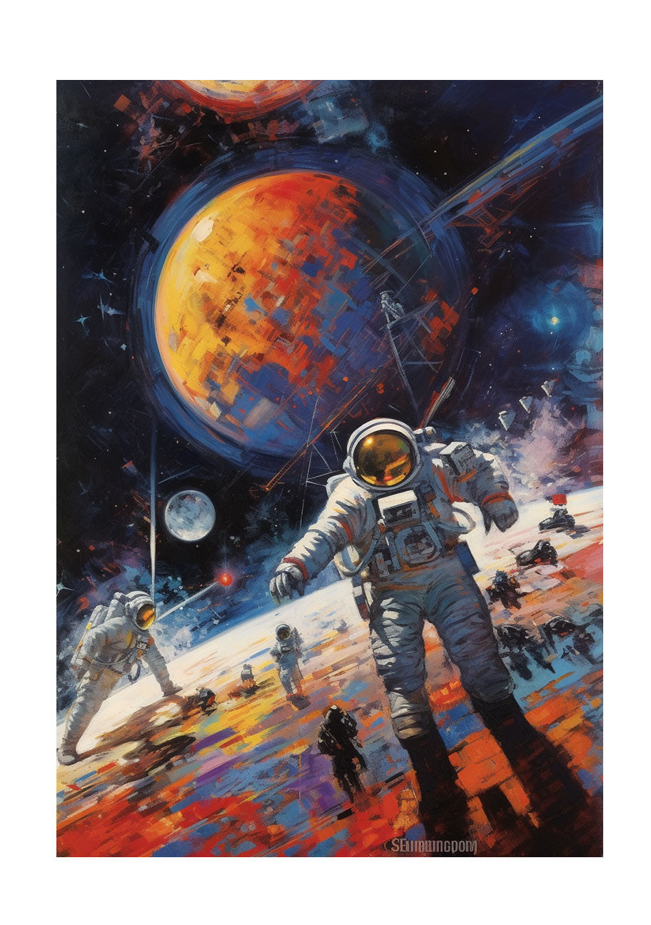 プラネタリウムのアートポスター原画のみ