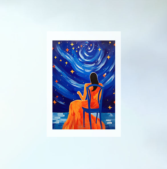 プラネタリウムのアートポスター原画のみ設置イメージ