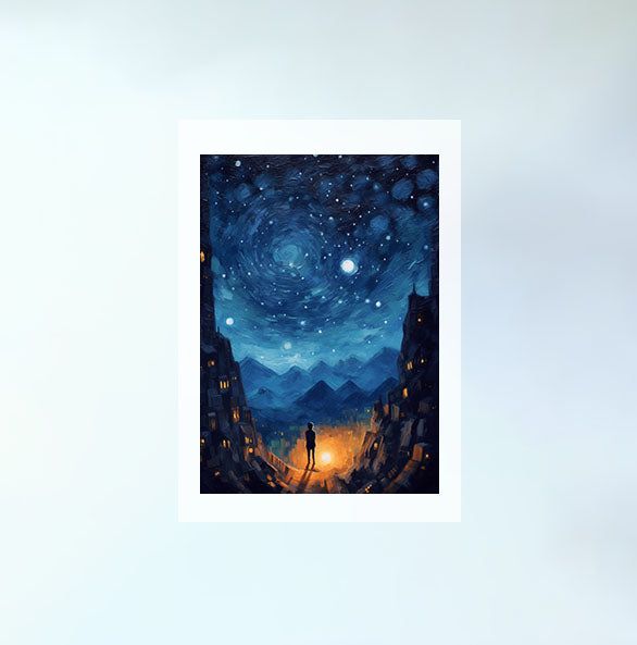 プラネタリウムのアートポスター原画のみ設置イメージ
