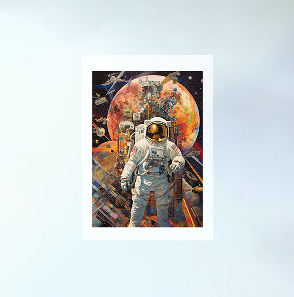 プラネタリウムのアートポスター原画のみ設置イメージ