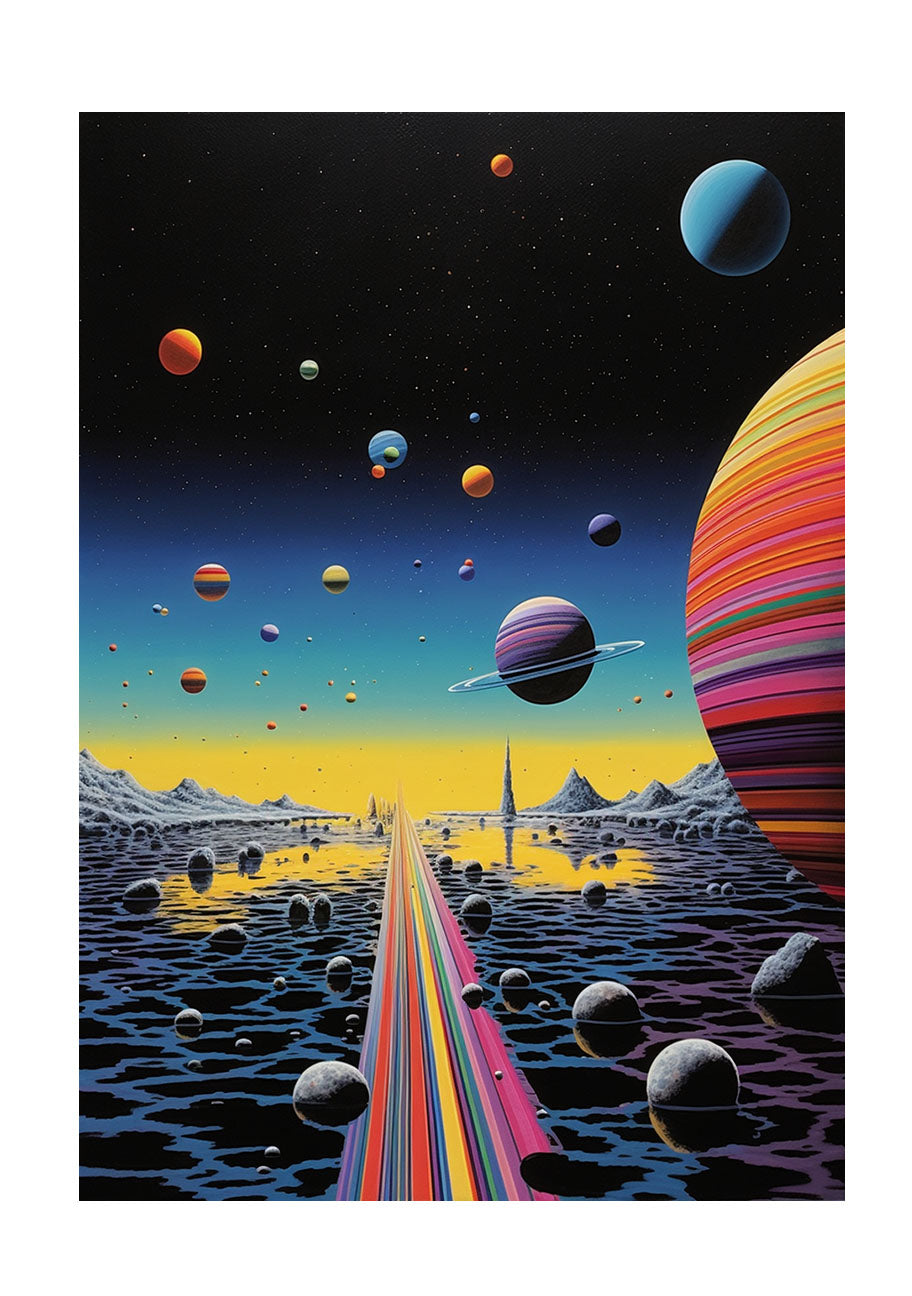 プラネタリウムのアートポスター原画のみ