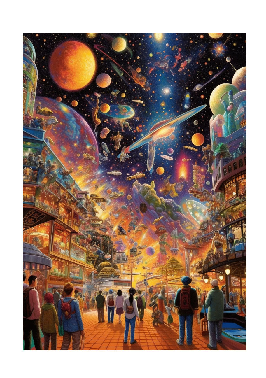 プラネタリウムのアートポスター原画のみ