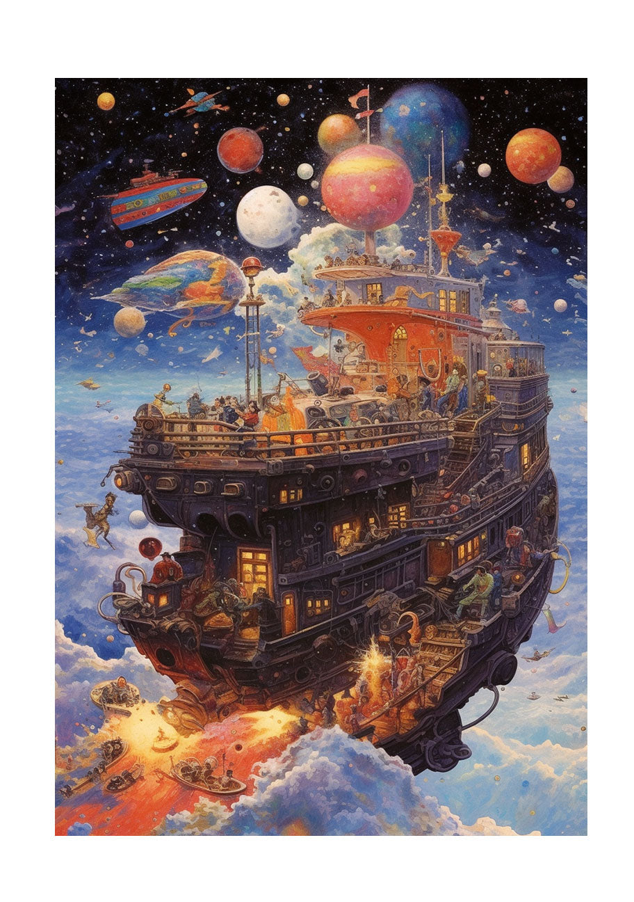 プラネタリウムのアートポスター原画のみ