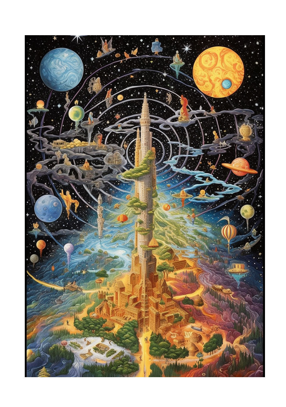 プラネタリウムのアートポスター原画のみ
