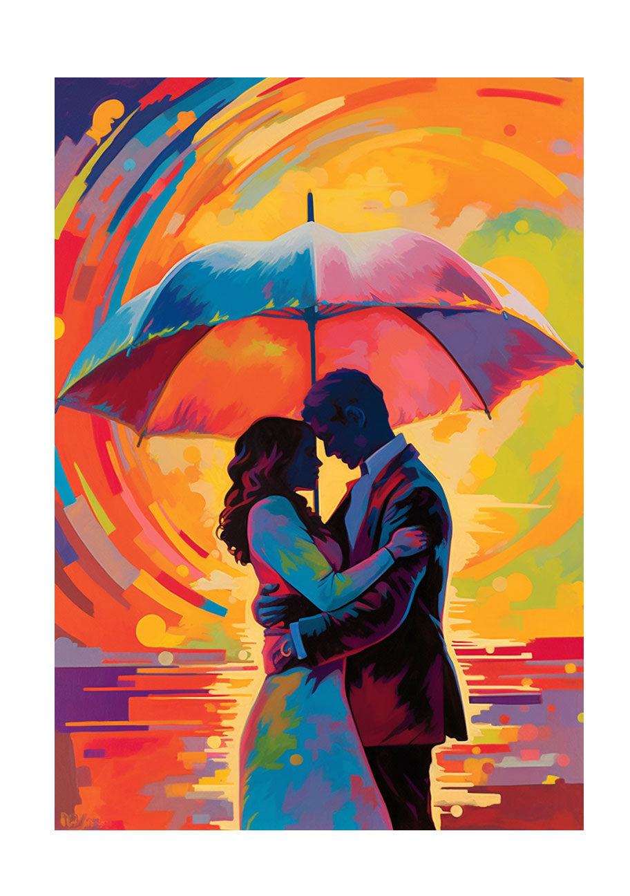 雨のアートポスター原画のみ