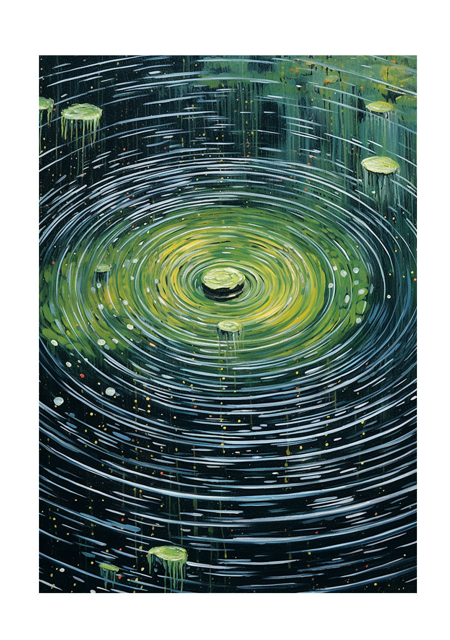 雨のアートポスター原画のみ