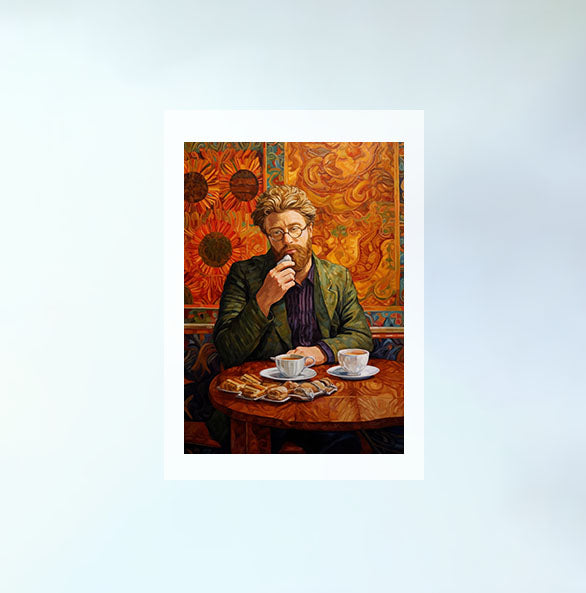 雨のアートポスター原画のみ設置イメージ