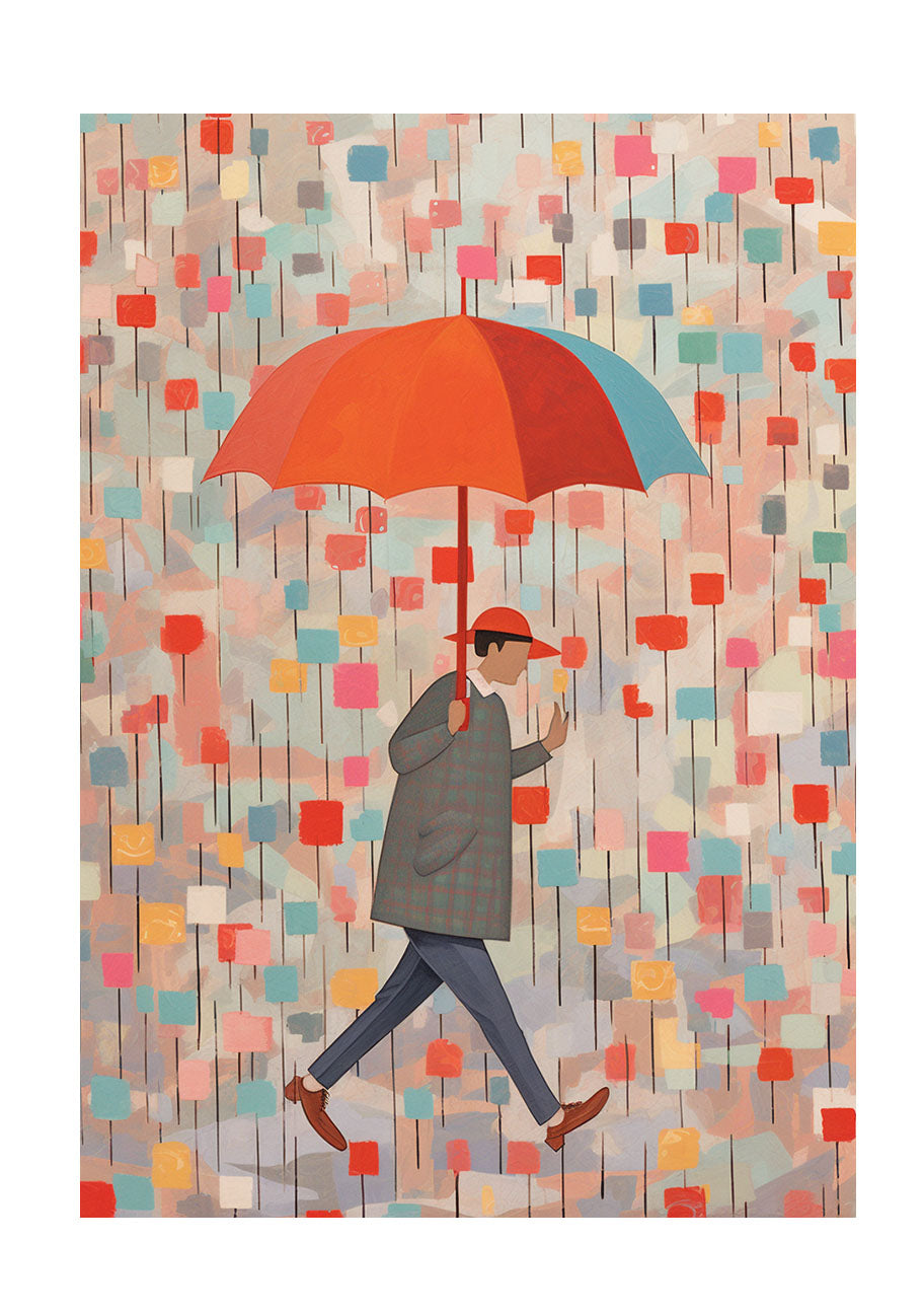 雨のアートポスター原画のみ